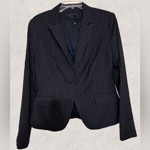 NWOT Express Design Studio Black Pinstripe Blazer- Size 12
